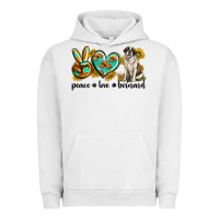 Pigment Lunar Rock peace love st. bernard Urban Hoodie - texasbilliewilder