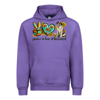 Tulip peace love st. bernard Urban Hoodie - texasbilliewilder