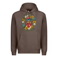 Coffee just a girl who loves chicken with sunflowers and gemstone Premium Hoodie - texasbilliewilder