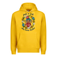 Lemon just a girl who loves chicken with sunflowers and gemstone Premium Hoodie - texasbilliewilder