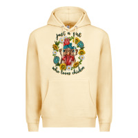 Pina Colada just a girl who loves chicken with sunflowers and gemstone Premium Hoodie - texasbilliewilder