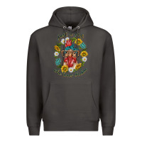 Smoke just a girl who loves chicken with sunflowers and gemstone Premium Hoodie - texasbilliewilder