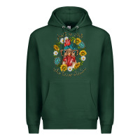 Sports Green just a girl who loves chicken with sunflowers and gemstone Premium Hoodie - texasbilliewilder