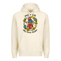 Tofu just a girl who loves chicken with sunflowers and gemstone Premium Hoodie - texasbilliewilder
