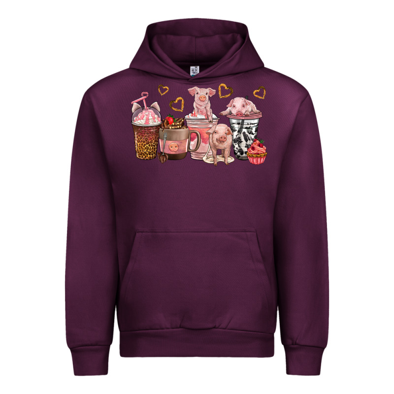 Pigs Coffee Cups Urban Hoodie by texasbilliewilder | Teevron