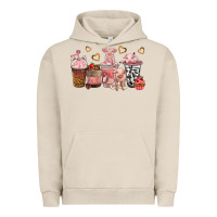 Pigment French Oak pigs coffee cups Urban Hoodie - texasbilliewilder