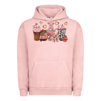 Pigment Salmon pigs coffee cups Urban Hoodie - texasbilliewilder