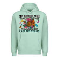 Seafoam they whispered to her you can't withstand the stor Premium Hoodie - Zillion Design Studio