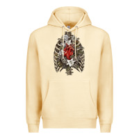 Pina Colada Skeleton Rib Cage Heart Premium Hoodie - RanaPortraitStore