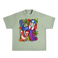 Oil Green puerto rico love Urban Heavy Tee - Artiststas