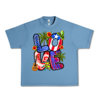 Pebble Blue puerto rico love Urban Heavy Tee - Artiststas
