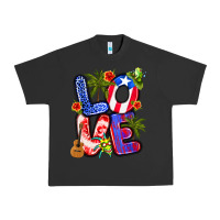 Pigment Black puerto rico love Urban Heavy Tee - Artiststas
