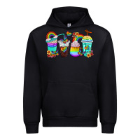Black rainbow coffee cups Urban Hoodie - texasbilliewilder