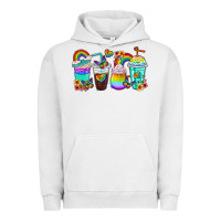 Pigment Lunar Rock rainbow coffee cups Urban Hoodie - texasbilliewilder