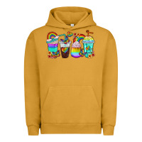 Pigment Peanut Butter rainbow coffee cups Urban Hoodie - texasbilliewilder