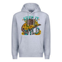 Heather Grey keep it wild tbw Premium Hoodie - texasbilliewilder
