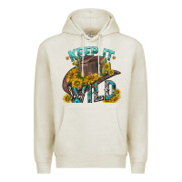 Oatmeal Heather keep it wild tbw Premium Hoodie - texasbilliewilder