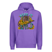 Purple keep it wild tbw Premium Hoodie - texasbilliewilder