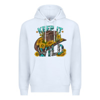 White keep it wild tbw Premium Hoodie - texasbilliewilder