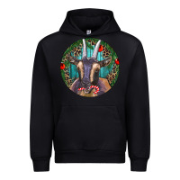Black Dark Goat Christmas Urban Hoodie - RanaPortraitStore