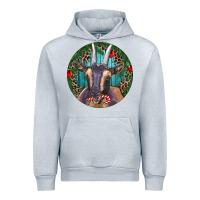 Heather Grey Dark Goat Christmas Urban Hoodie - RanaPortraitStore