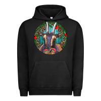 Pigment Black Dark Goat Christmas Urban Hoodie - RanaPortraitStore
