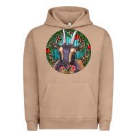 Pigment Burro Dark Goat Christmas Urban Hoodie - RanaPortraitStore
