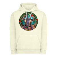 Pigment Pistachio Dark Goat Christmas Urban Hoodie - RanaPortraitStore
