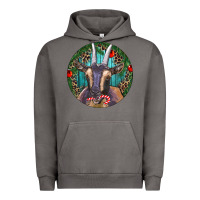 Pigment Tornado Dark Goat Christmas Urban Hoodie - RanaPortraitStore