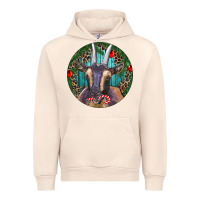 Sandshell Dark Goat Christmas Urban Hoodie - RanaPortraitStore