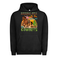 Pigment Black raising hell with the hippies and the cowboys Urban Hoodie - texasbilliewilder