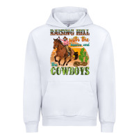 White raising hell with the hippies and the cowboys Urban Hoodie - texasbilliewilder
