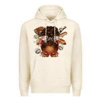 Tofu baseball afro messy bun Premium Hoodie - texasbilliewilder