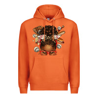 Carrot baseball afro messy bun Premium Hoodie - texasbilliewilder