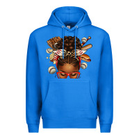 True Royal baseball afro messy bun Premium Hoodie - texasbilliewilder