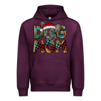 Mauve Wine Christmas French Bulldog Mom Urban Hoodie - RanaPortraitStore