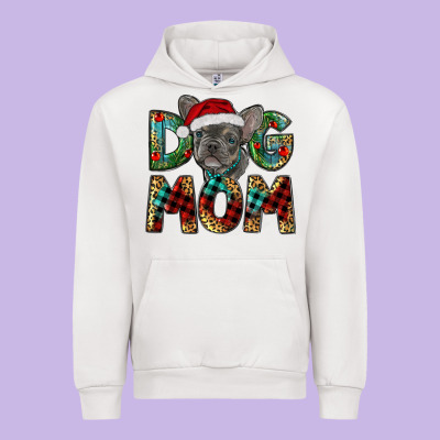 Christmas French Bulldog Mom Urban Hoodie Designed By Ranaportraitstore