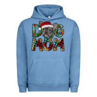Pigment Pebble Blue Christmas French Bulldog Mom Urban Hoodie - RanaPortraitStore