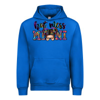 Cobalt mess mini messy bun Urban Hoodie - Zillion Design Studio