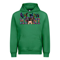 Emerald mess mini messy bun Urban Hoodie - Zillion Design Studio