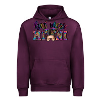 Mauve Wine mess mini messy bun Urban Hoodie - Zillion Design Studio