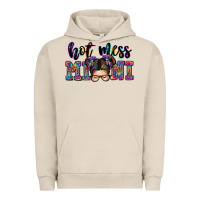 Pigment French Oak mess mini messy bun Urban Hoodie - Zillion Design Studio