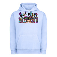 Pigment Grape Ice mess mini messy bun Urban Hoodie - Zillion Design Studio