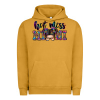 Pigment Peanut Butter mess mini messy bun Urban Hoodie - Zillion Design Studio