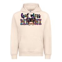 Sandshell mess mini messy bun Urban Hoodie - Zillion Design Studio