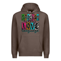 Coffee sarcasm is my love language Premium Hoodie - Zillion Design Studio