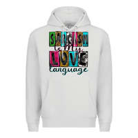 Dove Grey sarcasm is my love language Premium Hoodie - Zillion Design Studio