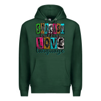 Sports Green sarcasm is my love language Premium Hoodie - Zillion Design Studio