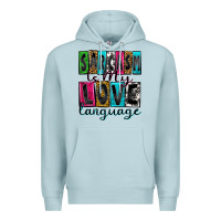 Blue Mist sarcasm is my love language Premium Hoodie - Zillion Design Studio
