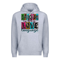 Heather Grey sarcasm is my love language Premium Hoodie - Zillion Design Studio